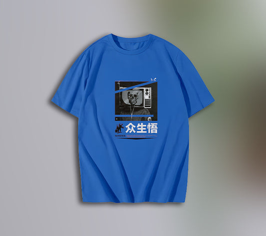 Drop Shoulder T-Shirt (Skull-1)