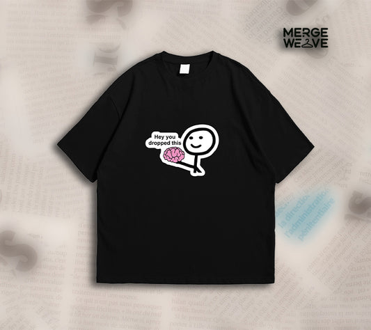 Drop Shoulder T-Shirt (Brain)