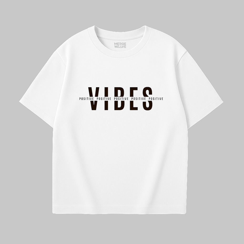 Drop Shoulder T-shirt ( Positive Vibes )